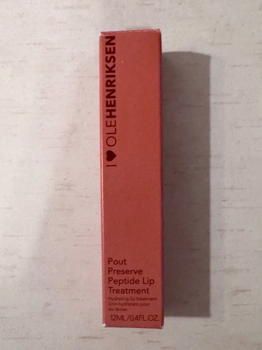 Ole Henriksen Pout Preserve Peptide Lip Treatment Strawberry Sorbet Pink NIB